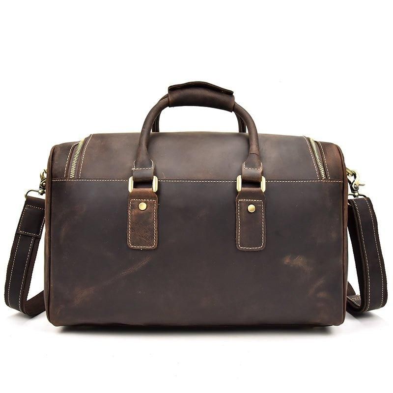 Sac Voyage Vintage Cuir Crazy Horse