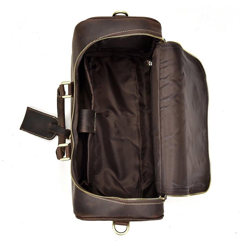 Sac Voyage Vintage Cuir Crazy Horse