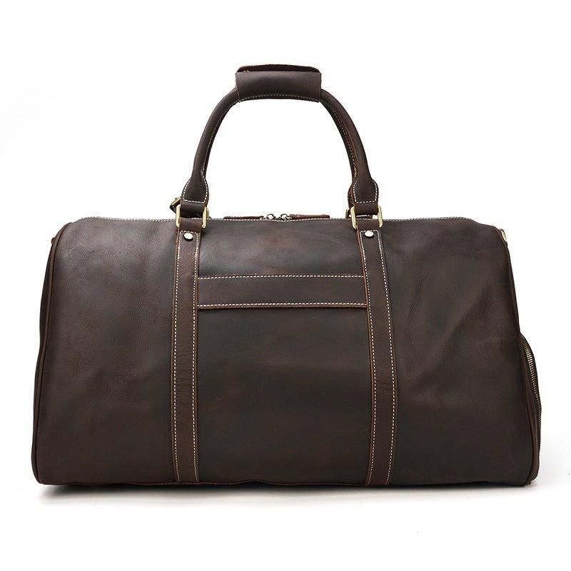 Sac Voyage Weekender Cuir Avec Compartiment À Chaussures