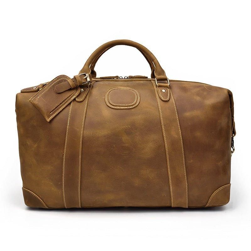 Sac Week-end Cuir Pour Hommes Avec Compartiment Ordinateur Portable