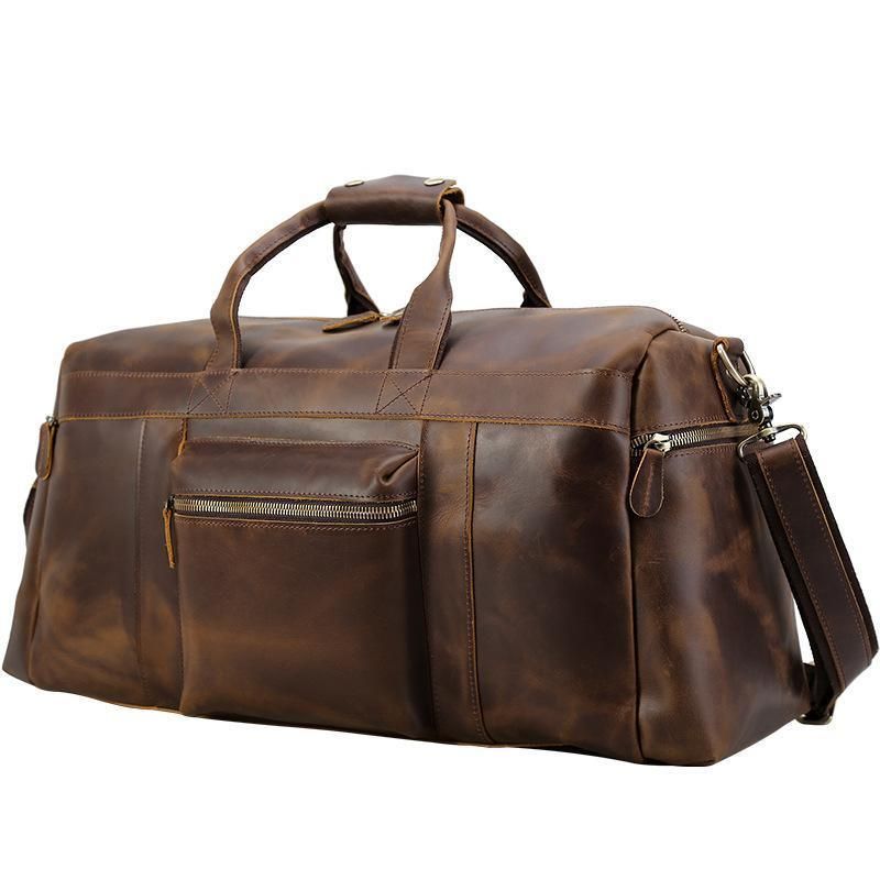 Sac Week-end Cuir Vache 23 Pouces Pour Hommes