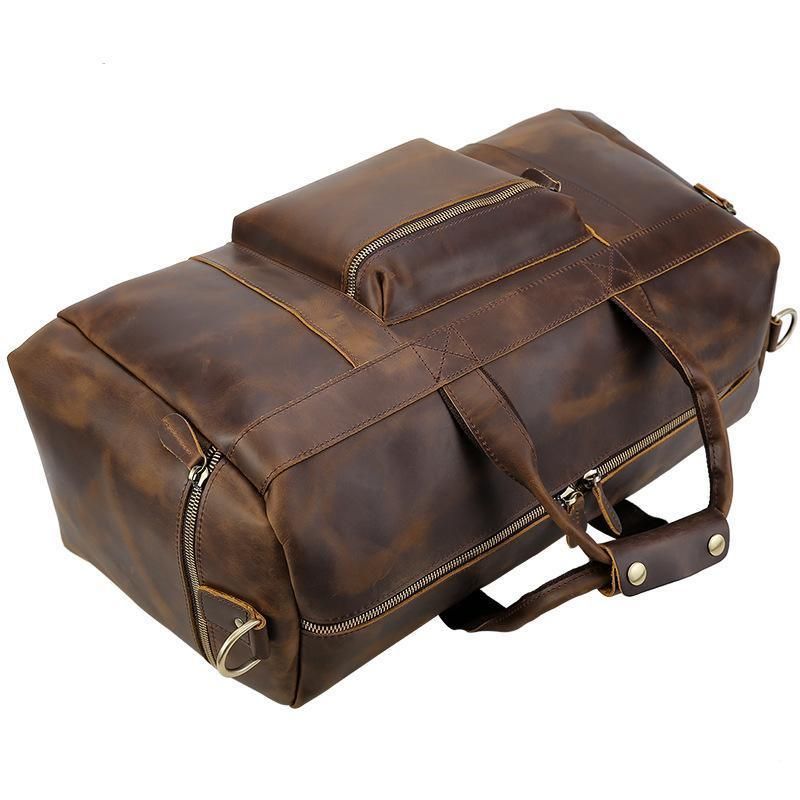 Sac Week-end Cuir Vache 23 Pouces Pour Hommes