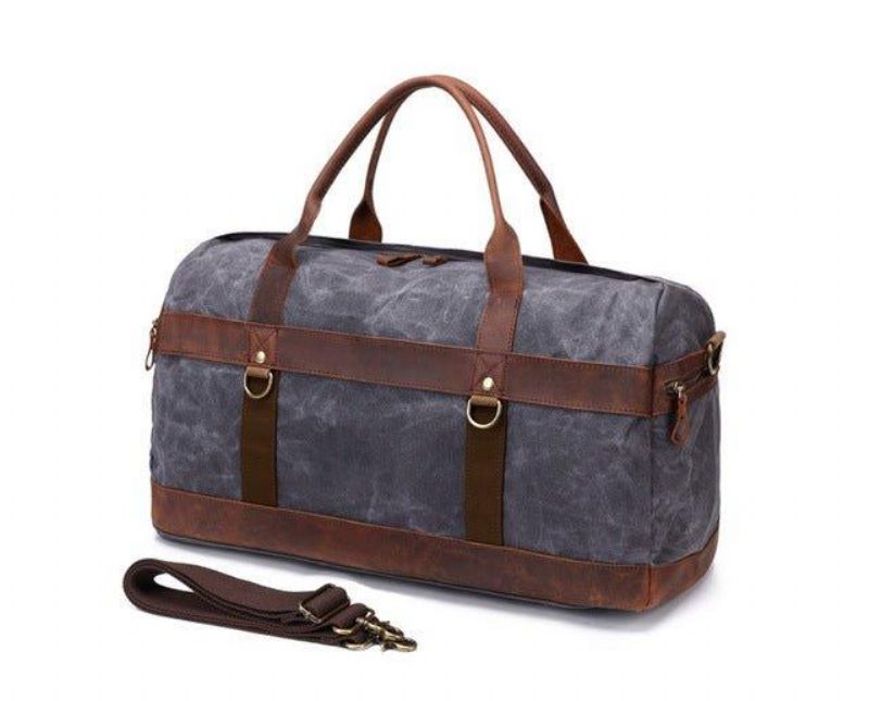 Sac Week-end Toile Cirée Pour Hommes