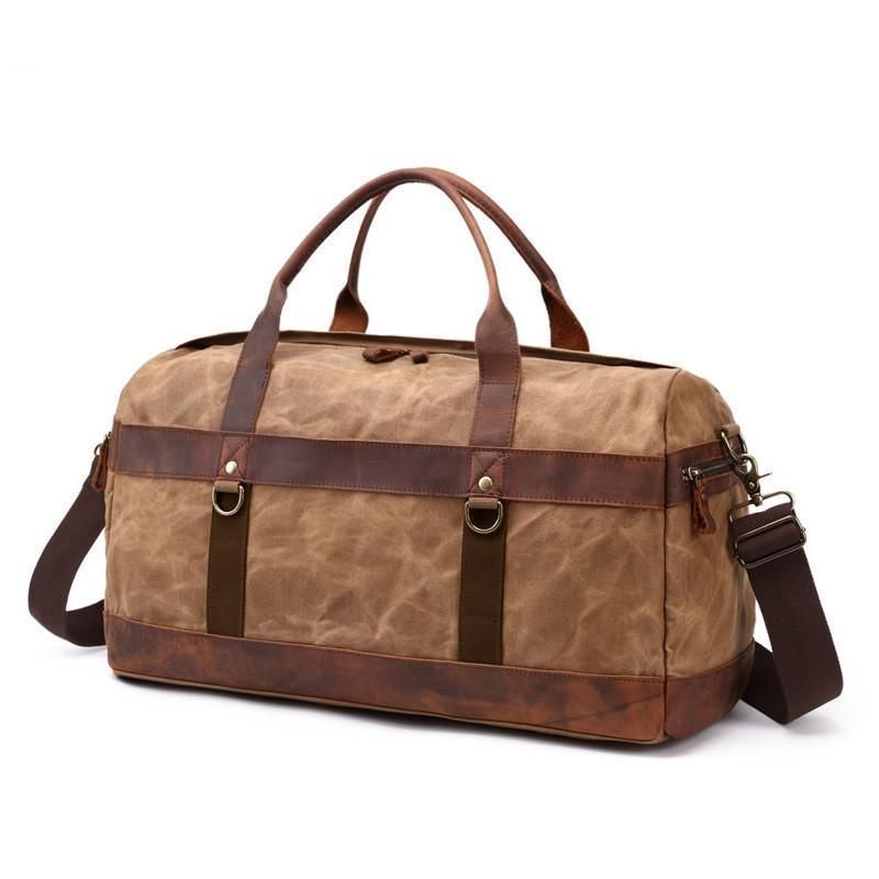 Sac Week-end Toile Cirée Pour Hommes