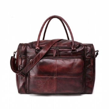 Sac Weekender Designer Cuir Tanné Végétal