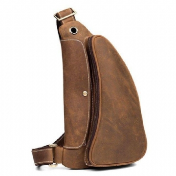 Sacs À Dos Cuir Sling Pour Hommes Vintage