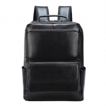 Sacs À Dos Pour Ordinateur Portable 14 Pouces Cuir Noir