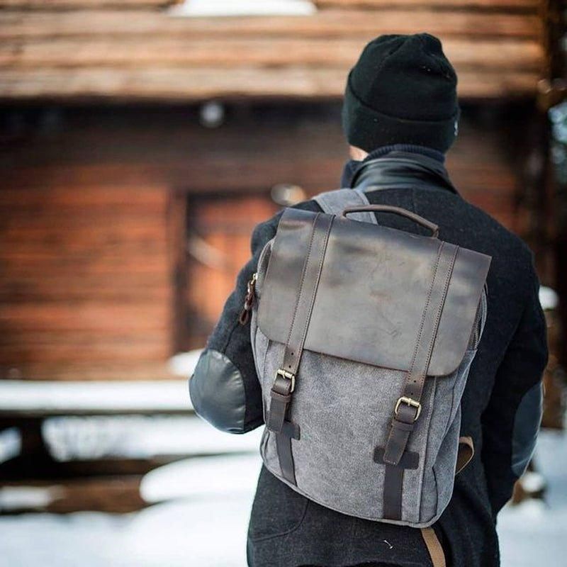 Sacs À Dos Toile 15 Pouces Pour Hommes Et Femmes