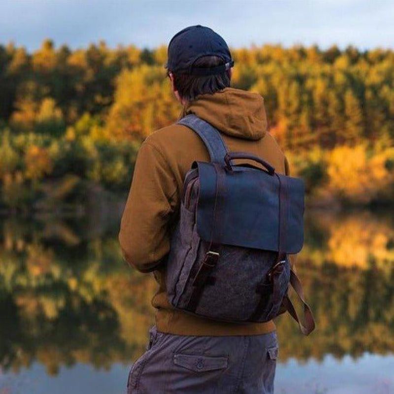 Sacs À Dos Toile 15 Pouces Pour Hommes Et Femmes