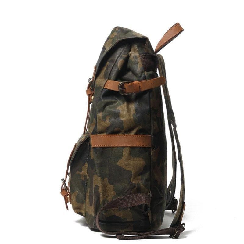 Sacs À Dos Toile Vintage Camouflage Pour L'école