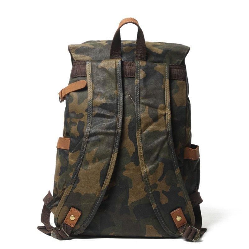 Sacs À Dos Toile Vintage Camouflage Pour L'école