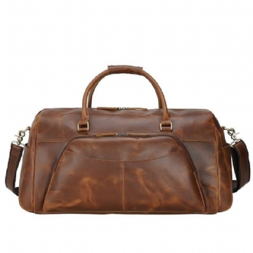 Sacs Voyage Cuir Pour Hommes Avec Poches