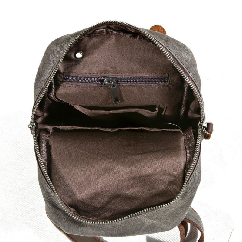 Sling Backpack Sac À Bandoulière Toile Cirée Pour Hommes