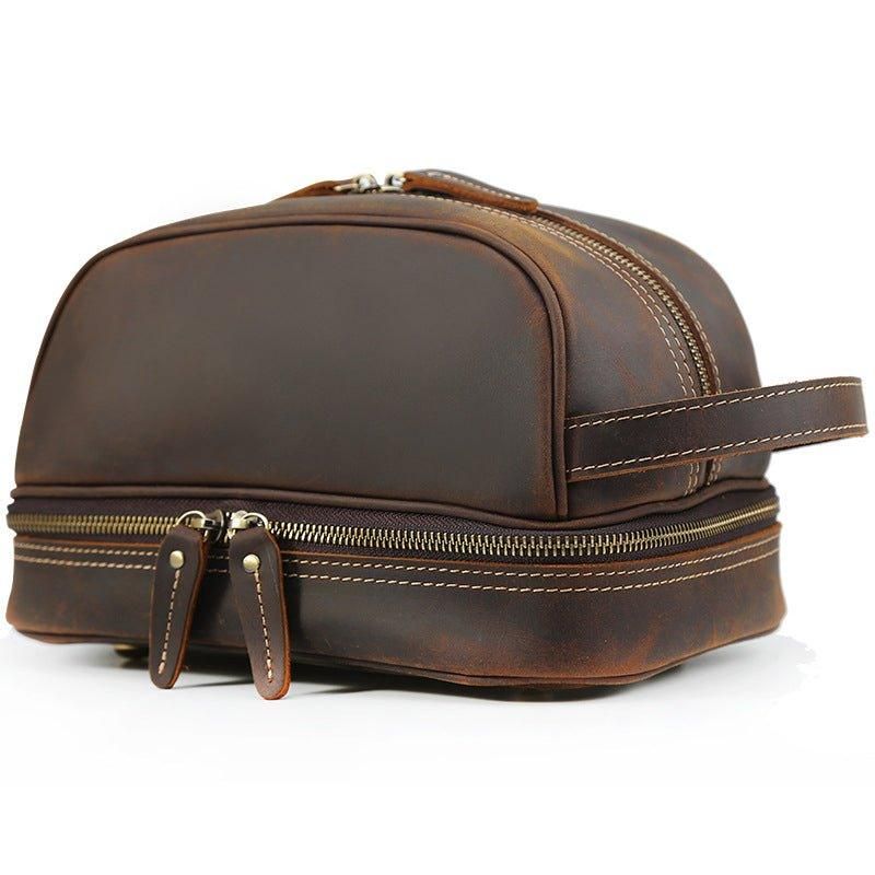 Trousse Toilette Voyage Cuir Pour Hommes