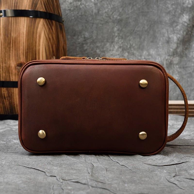 Trousse Toilette Voyage Cuir Pour Hommes