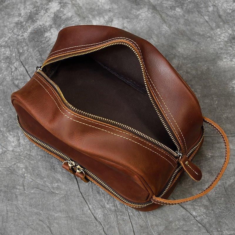 Trousse Toilette Voyage Cuir Pour Hommes