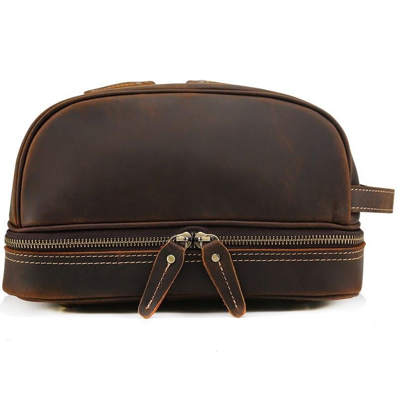 Trousse Toilette Voyage Cuir Pour Hommes