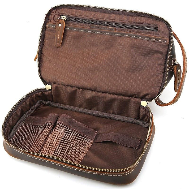 Trousse Toilette Voyage Cuir Pour Hommes